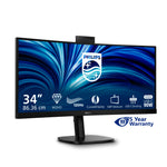 Philips 3000 series 34B2U3600CH/00 computer monitor 86,4 cm (34") 3440 x 1440 Pixels Wide Quad HD LCD Zwart