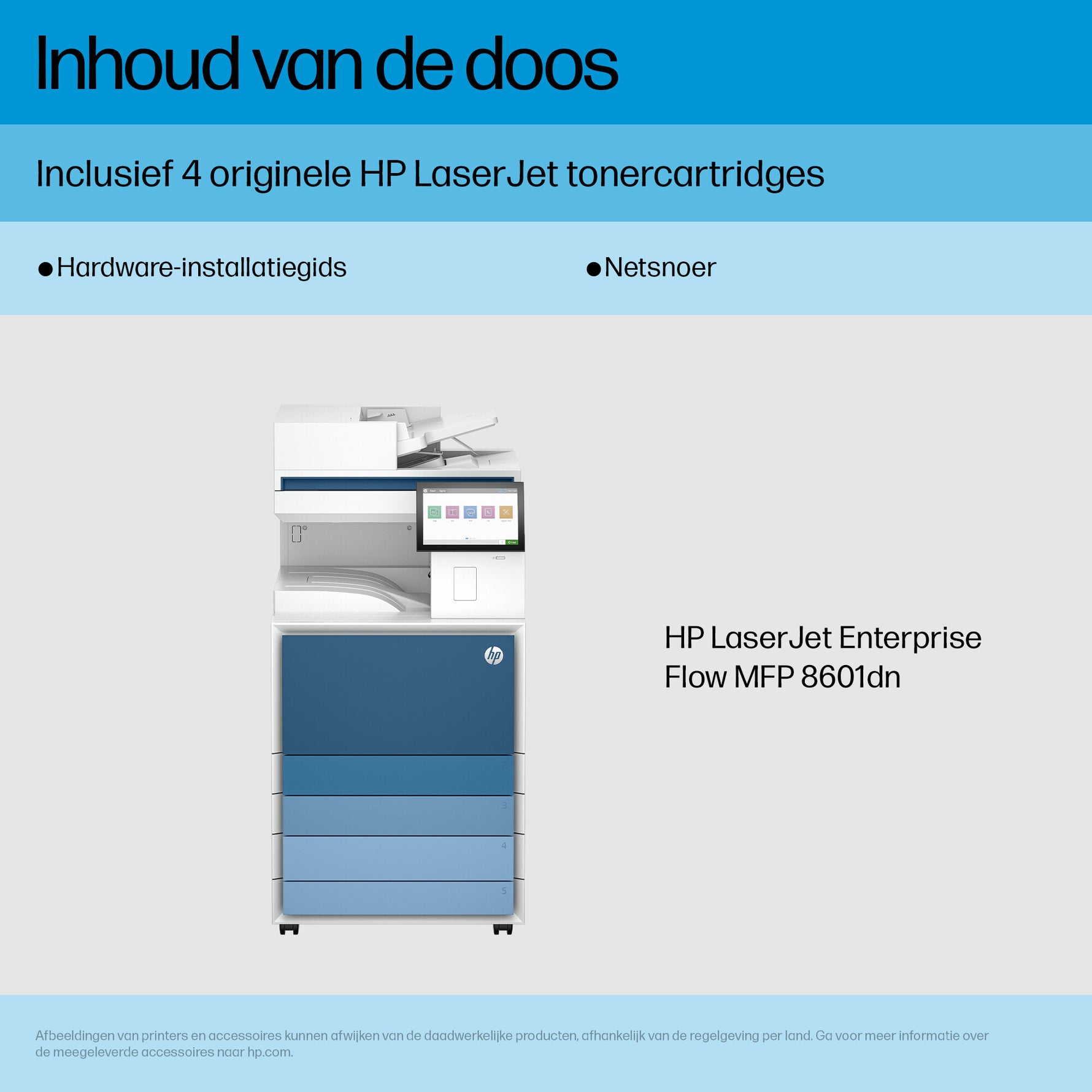 HP LaserJet Enterprise LaserJet Ent MFP 8601DN Printer Europe - Multilingual Localization Laser A3 1200 x 1200 DPI 70 ppm Wifi
