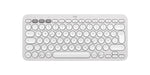 LOGITECH Pebble Keys 2 K380s - TONAL WHITE - (DE) - BT - N/A - CENTRAL-419 - UNIVERSAL