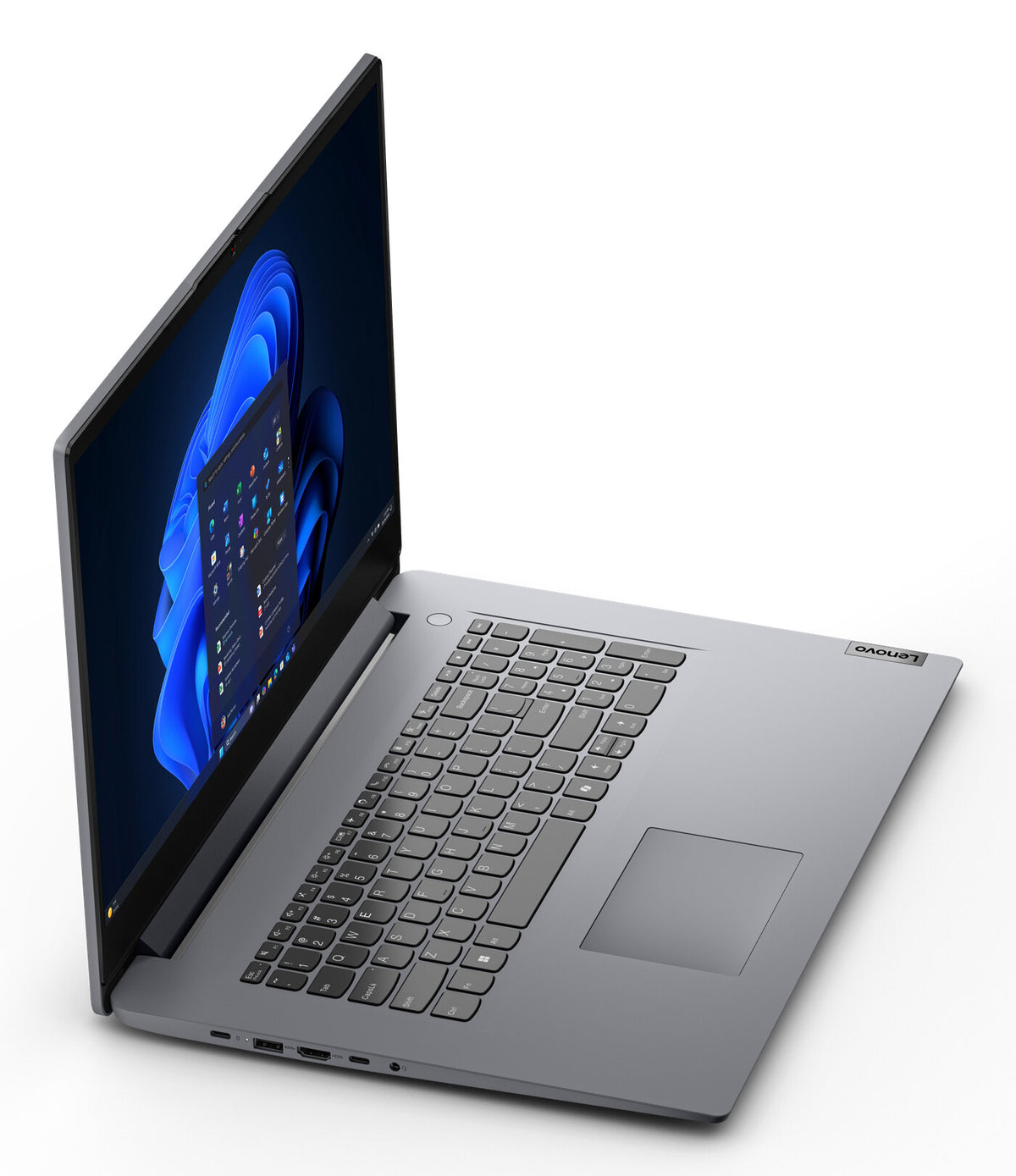Lenovo V17 G7 IWC Intel Core 5 320 Laptop 43,9 cm (17.3") Full HD 16 GB DDR5-SDRAM 512 GB SSD Wi-Fi 6 (802.11ax) Windows 11 Pro Grijs Engels