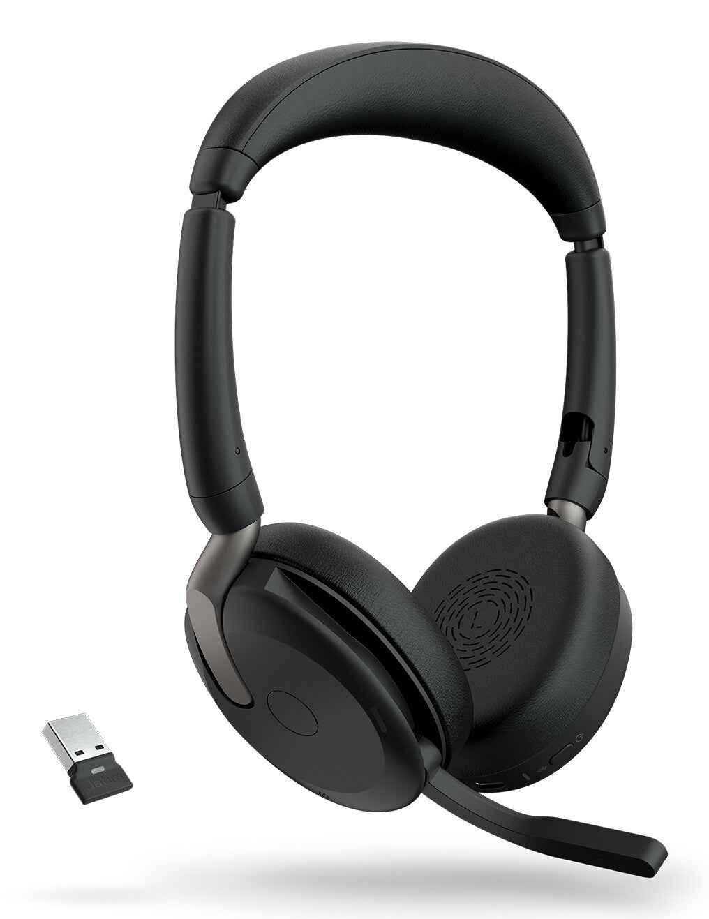 Jabra Evolve2 65 Flex Headset Bedraad en draadloos Hoofdband Kantoor/callcenter Bluetooth Zwart