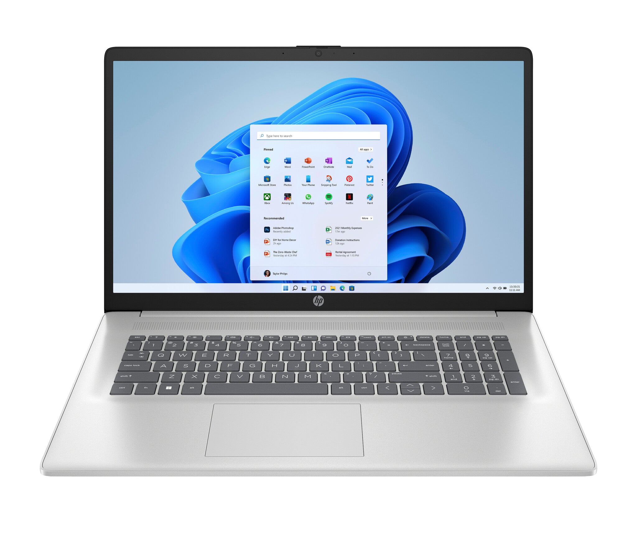 HP17-cn4270nd 16GB DDR4 1DM 3200 512GB PCIe value 17.3 FHD(1920x1080) AG IPS 300 nits Narrow Border flat QWERTY Intel Core 7 150U Laptop 43,9 cm (17.3") Full HD DDR4-SDRAM SSD Wi-Fi 6 (802.11ax) Windows 11 Home Zilver