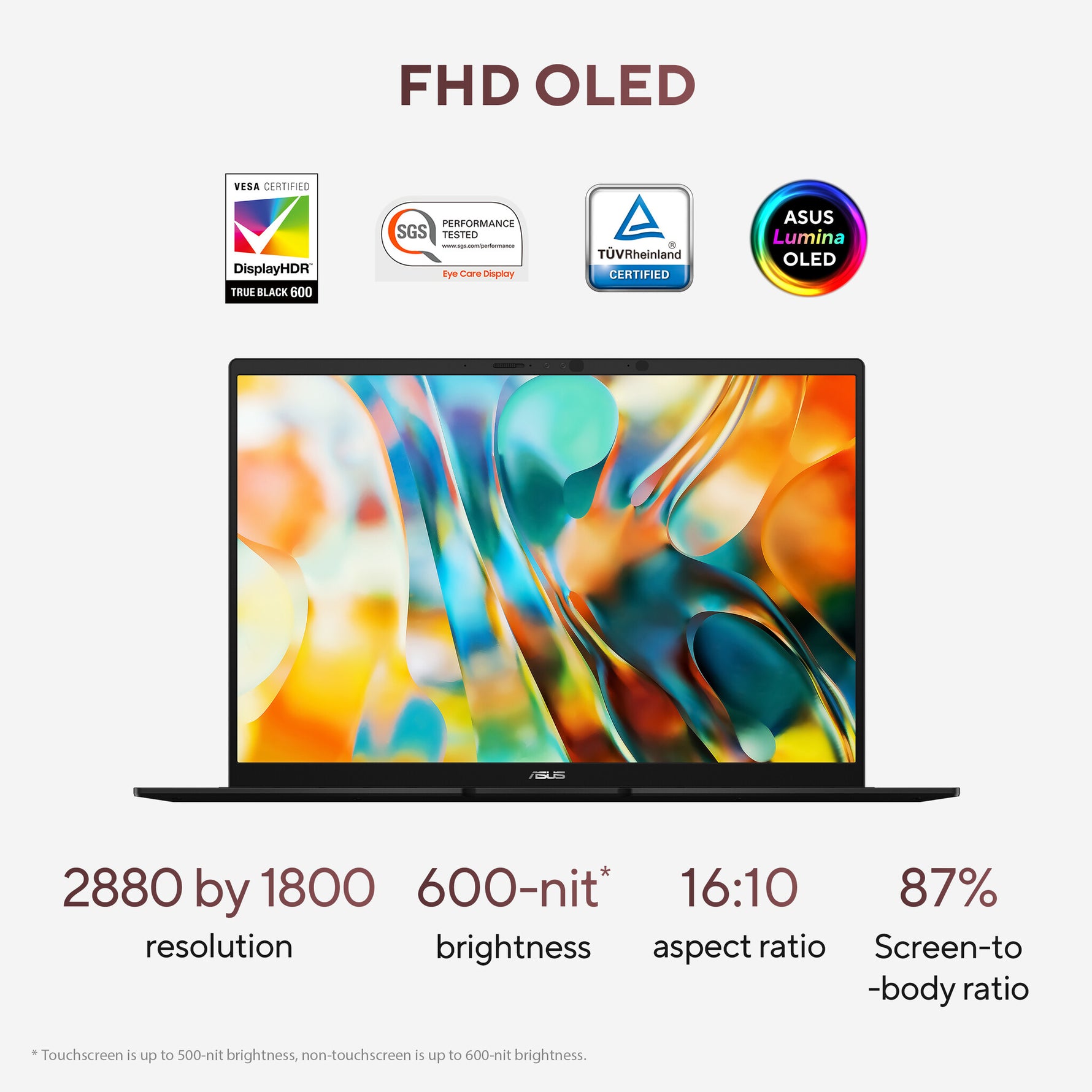ASUS Zenbook 14 OLED UM3406GA-QD031W Copilot+ PC AMD Ryzen AI 7 445 Laptop 35,6 cm (14") WUXGA 32 GB LPDDR5x-SDRAM 1 TB SSD Wi-Fi 6E (802.11ax) Windows 11 Home Nederlands Zwart