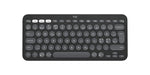 LOGITECH Pebble Keys 2 K380s Toetsenbord draadloos Bluetooth LE QWERTY Noordse talen Deens/Fins/Noors/Zweeds tonisch grafiet (PAN)