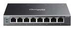 TP-Link Omada ES208GP netwerk-switch Managed L2 Gigabit Ethernet (10/100/1000) Power over Ethernet (PoE) DIN rail Zwart