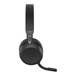 Jabra Evolve2 75 Headset Bedraad en draadloos Hoofdband Oproepen/muziek USB Type-C Bluetooth Oplaadhouder Zwart