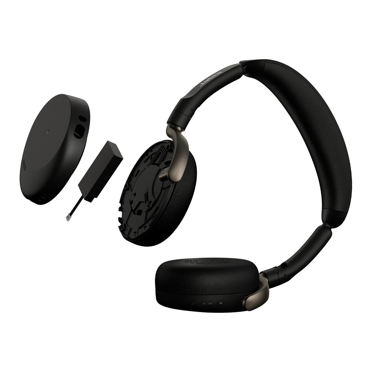 Jabra Evolve3 65 Flex Headset Draadloos Hoofdband Kantoor/callcenter USB Type-A Bluetooth Zwart