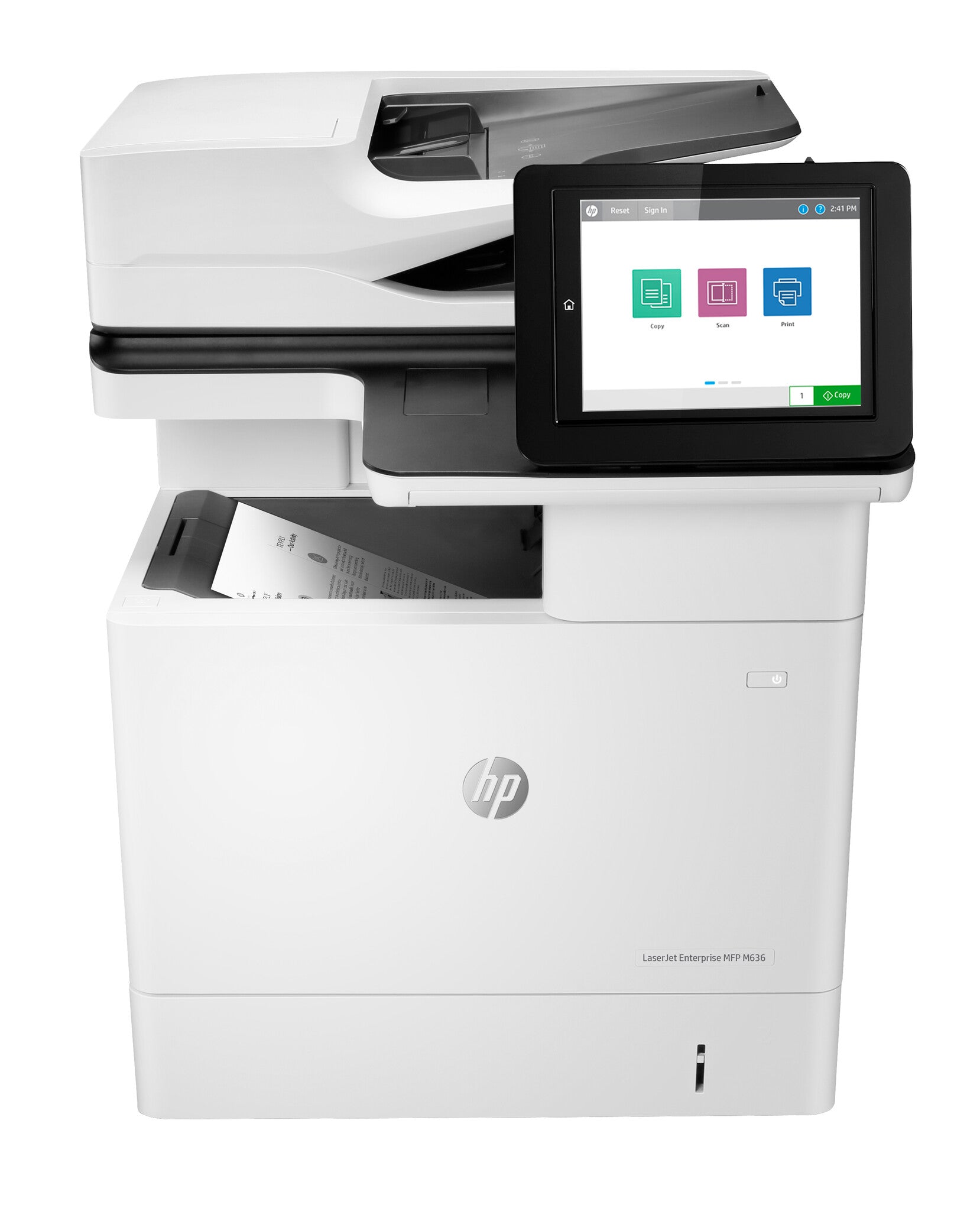 HP LaserJet Enterprise M636fh Multifunction Zwart-wit Printer, Alleen Ethernet; Kopieerapparaat, scanner