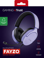 Trust GXT 489P FAYZO Headset Bedraad Hoofdband Gamen Zwart, Paars