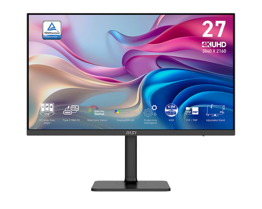 MSI Modern MD272UPHG computer monitor 68,6 cm (27") 3840 x 2160 Pixels 4K Ultra HD Zwart