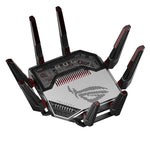ASUS ROG Rapture GT-BN98 draadloze router 10 Gigabit Ethernet Quad-band (2.4 GHz / 5 GHz-1 / 5 GHz-2 / 6 GHz) Zwart, Wit