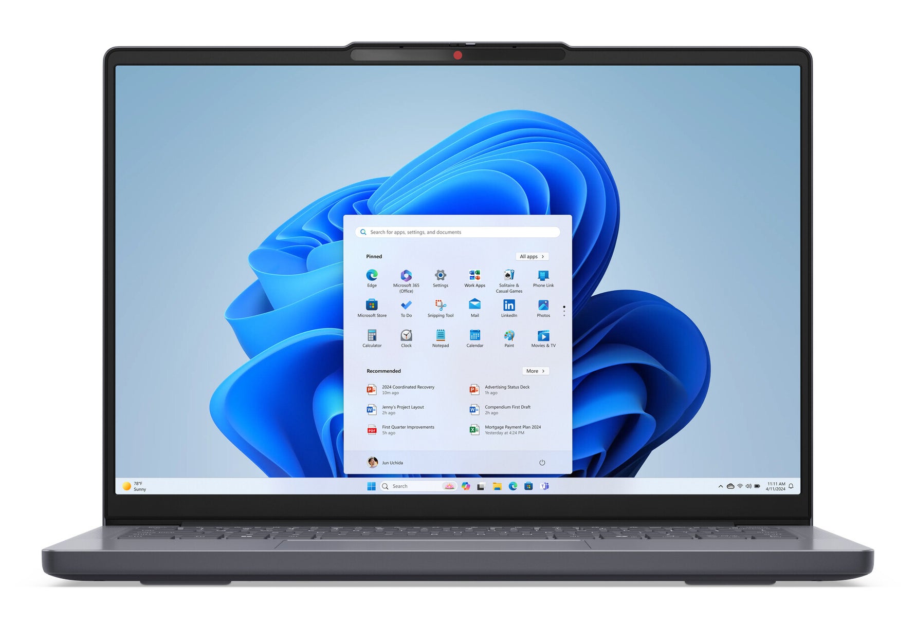 Lenovo IdeaPad Slim 3 14AHP10 AMD Ryzen™ 7 8840HS Laptop 35,6 cm (14") WUXGA 16 GB DDR5-SDRAM 512 GB SSD Wi-Fi 6 (802.11ax) Windows 11 Home Grijs Engels
