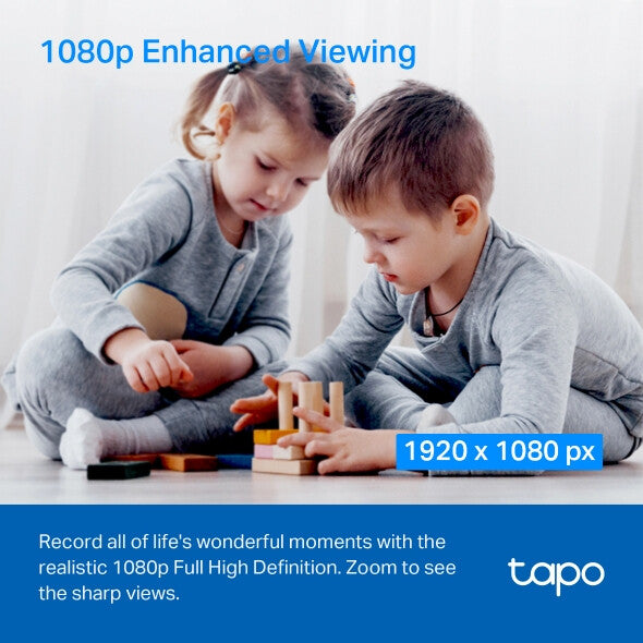 TP-Link Tapo C200P2 Bolvormig IP-beveiligingscamera Binnen 1920 x 1080 Pixels Bureau
