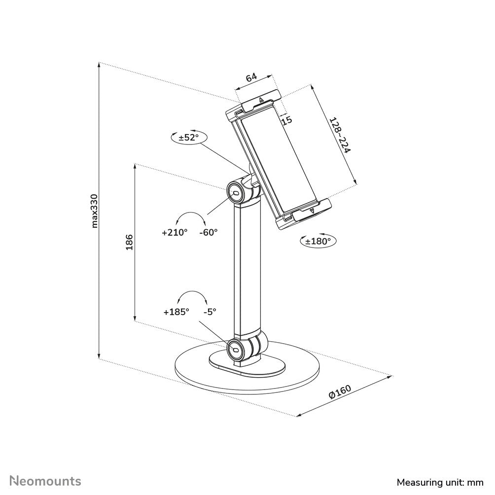 Neomounts DS15-540BL1 Tablet standaard 4.7-12.9" - universeel