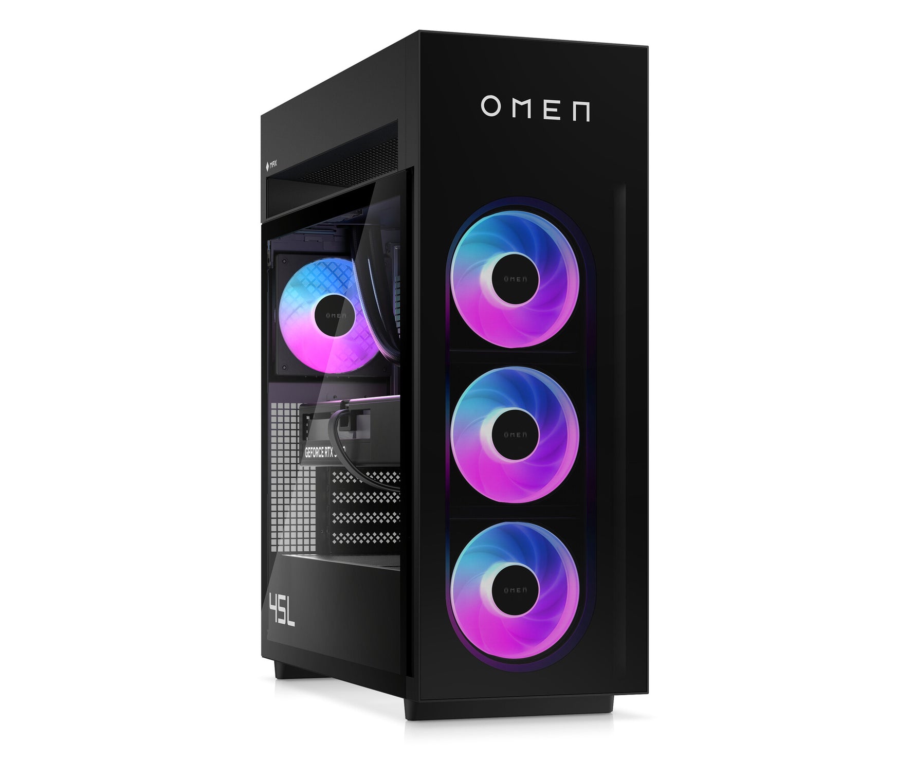 HP OMEN MAX 45L Gaming DT GT23-0088nd PC NL AMD Ryzen™ 7 9800X3D 64 GB DDR5-SDRAM 2 TB SSD NVIDIA GeForce RTX 5080 Windows 11 Home Tower Zwart