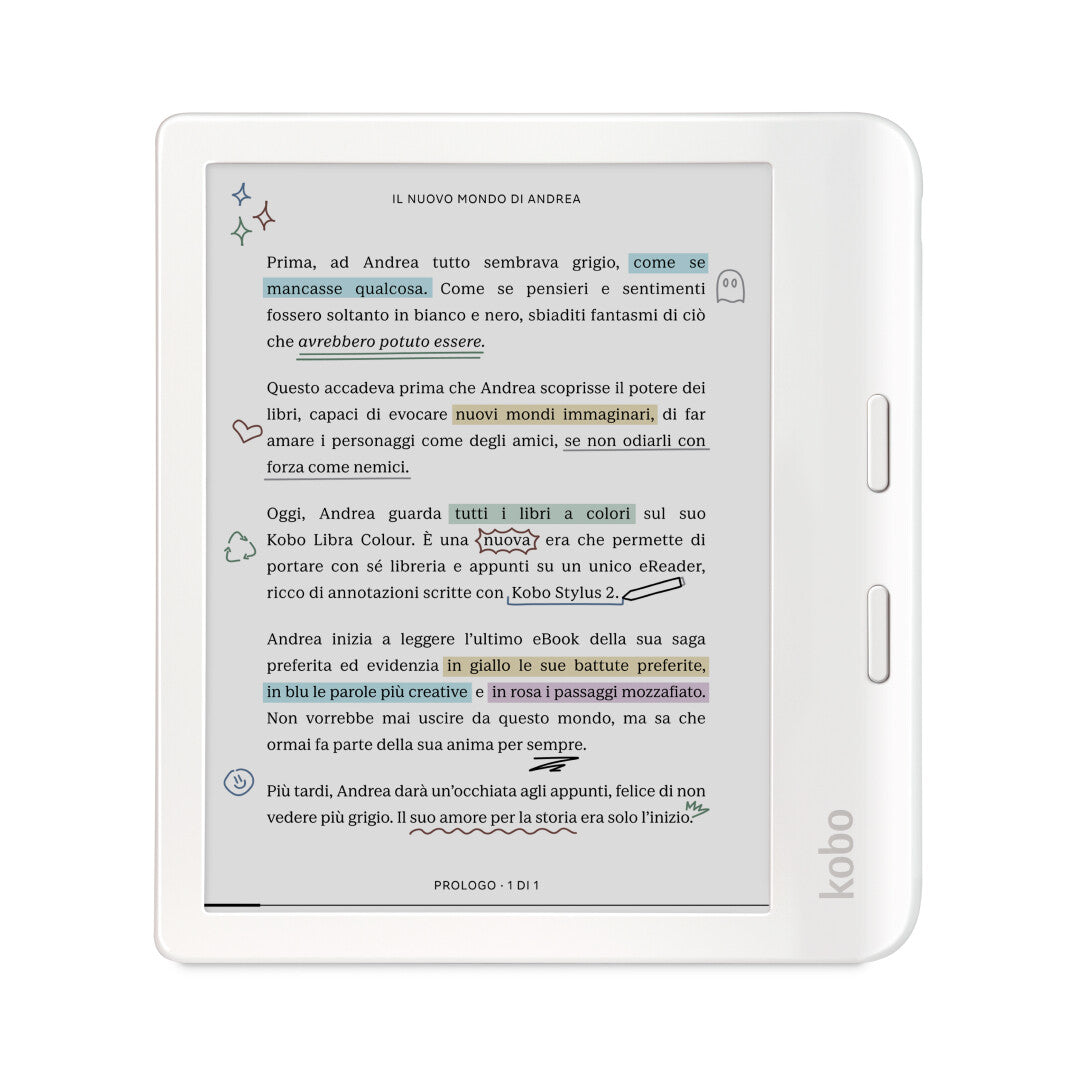Rakuten Kobo Ereader Libra Colour White