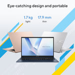 ASUS Vivobook 15 X1504MA-BQ013W Intel Core 5 320 Laptop 39,6 cm (15.6") Full HD 8 GB DDR5-SDRAM 512 GB SSD Wi-Fi 6 (802.11ax) Windows 11 Home Nederlands Blauw
