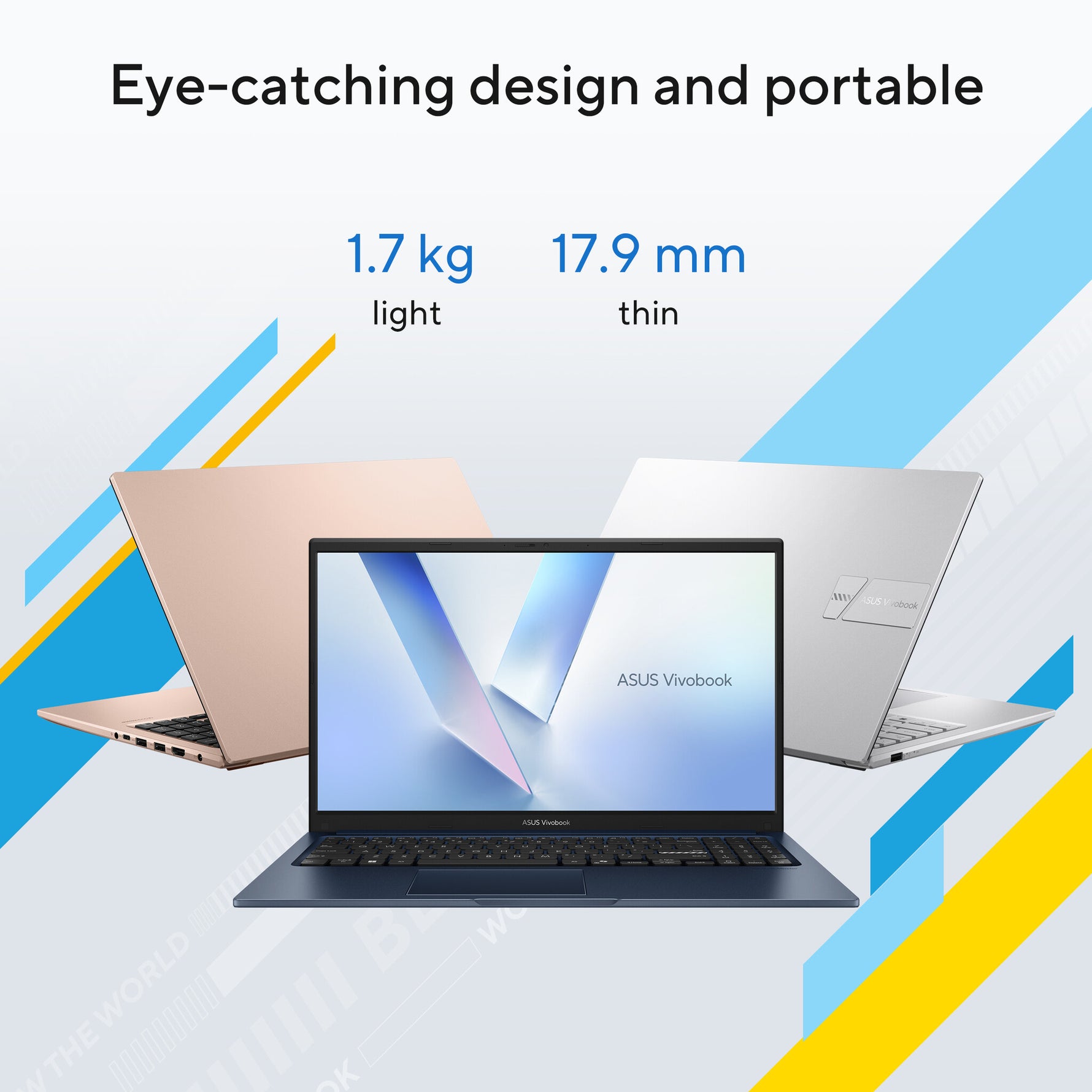 ASUS Vivobook 15 X1504MA-BQ013W Intel Core 5 320 Laptop 39,6 cm (15.6") Full HD 8 GB DDR5-SDRAM 512 GB SSD Wi-Fi 6 (802.11ax) Windows 11 Home Nederlands Blauw