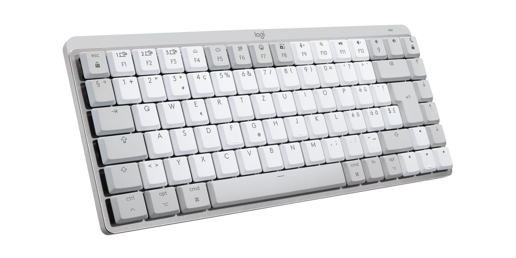 LOGITECH MX Mechanical Mini for Mac Minimalist Wireless Illuminated Keyboard - PALE GREY - (CH) - EMEA