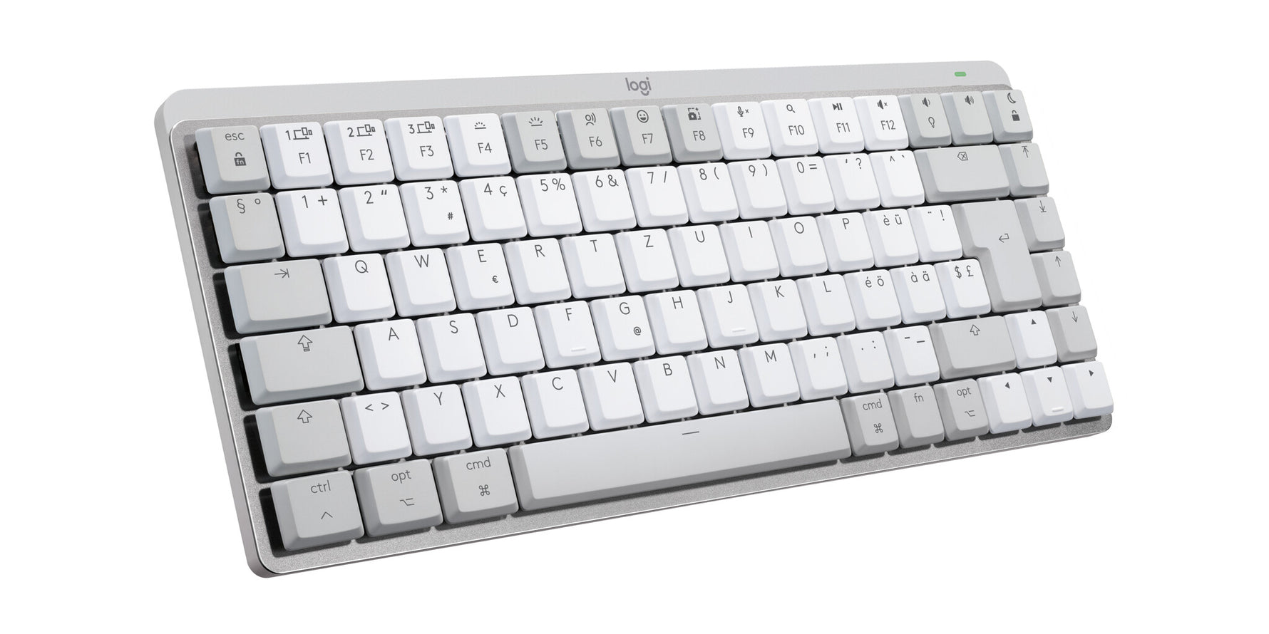 LOGITECH MX Mechanical Mini for Mac Minimalist Wireless Illuminated Keyboard - PALE GREY - (CH) - EMEA