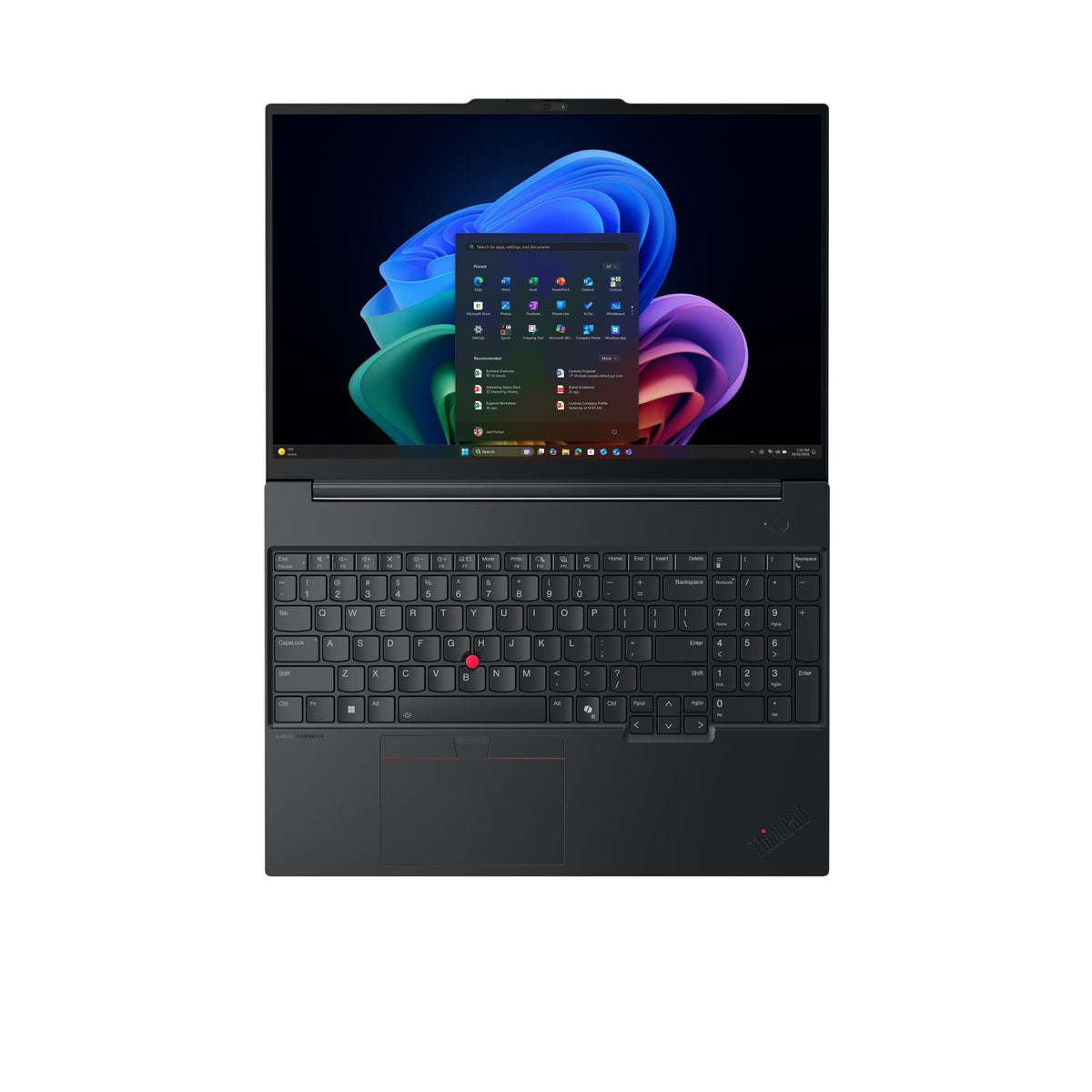 Lenovo ThinkPad E16 Gen 4 (Intel) Copilot+ PC Intel Core Ultra 7 355 Laptop 40,6 cm (16") WUXGA 16 GB DDR5-SDRAM 512 GB SSD Wi-Fi 7 (802.11be) Windows 11 Pro Zwart Engels