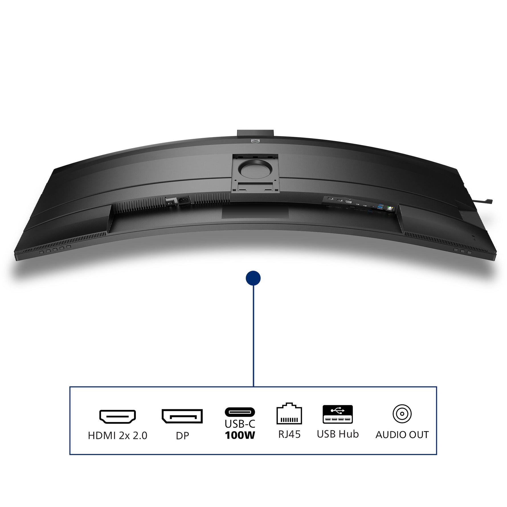 Philips 49B2U6903CH/00 computer monitor 124 cm (48.8") 5120 x 1440 Pixels Dual QHD LCD Grijs