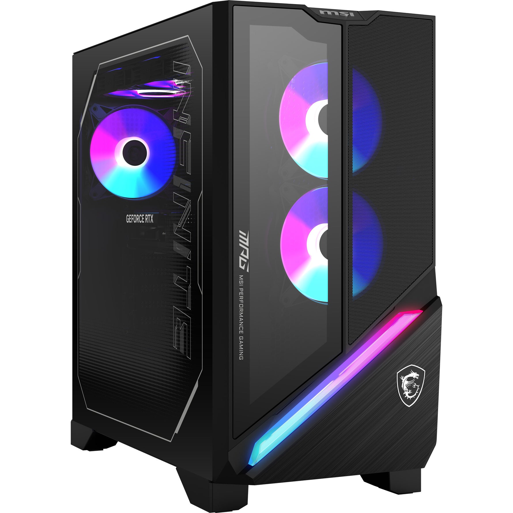 MSI MPG Infinite X3 AI 2NVR7-036EU Intel Core Ultra 7 265K 32 GB DDR5-SDRAM 1 TB SSD NVIDIA GeForce RTX 5070 Ti Windows 11 Home Desktop PC Zwart