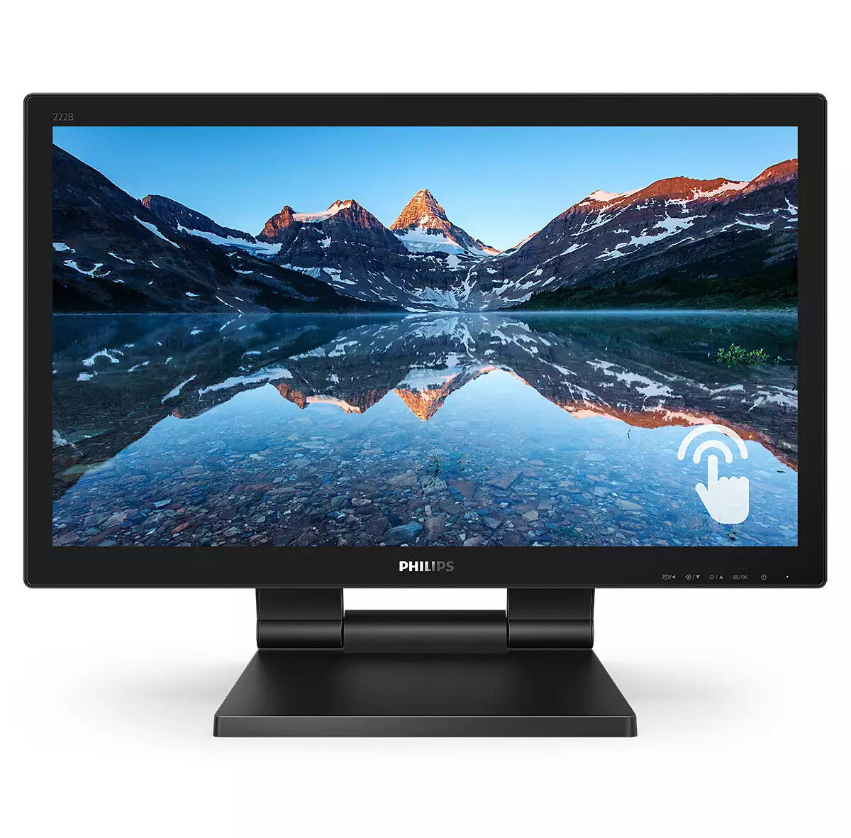 Philips B Line 222B9TA/00 computer monitor 54,6 cm (21.5") 1920 x 1080 Pixels Full HD LCD Touchscreen Tafelblad Zwart