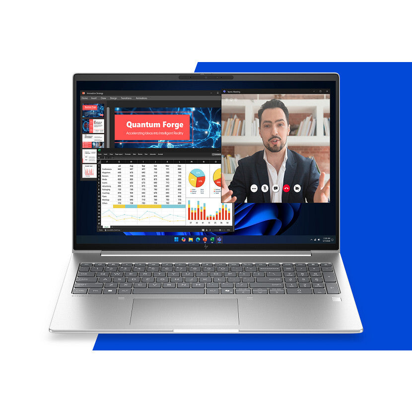 HP EliteBook 6 G2i 16 Next Gen AI PC Intel Core Ultra 5 322 Laptop 40,6 cm (16") WUXGA 16 GB DDR5-SDRAM 512 GB SSD Wi-Fi 7 (802.11be) Windows 11 Pro Zilver AZERTY