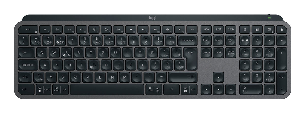 LOGITECH MX Keys S - GRAPHITE - (CH) - BT - N/A - CENTRAL-419
