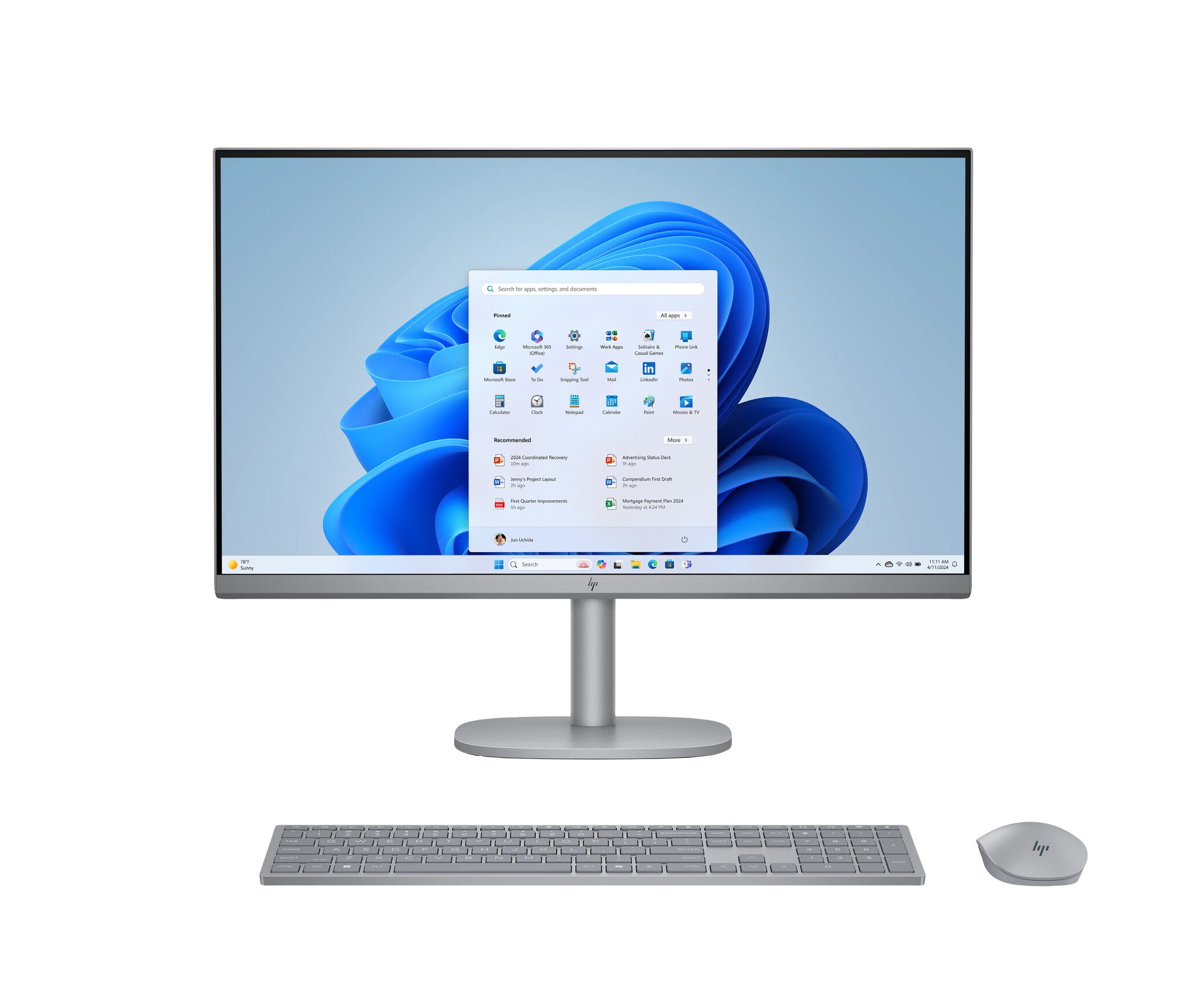 HP OmniStudio X 27-cs0071nd Intel Core Ultra 7 155H 27inch FHD AG 16GB DDR5 1TB PCIe NVMe SSD Intel Arc W11H Meteor Silver 68,6 cm (27") 1920 x 1080 Pixels Alles-in-één-pc DDR5-SDRAM Windows 11 Home Wi-Fi 7 (802.11be) AI PC Zilver