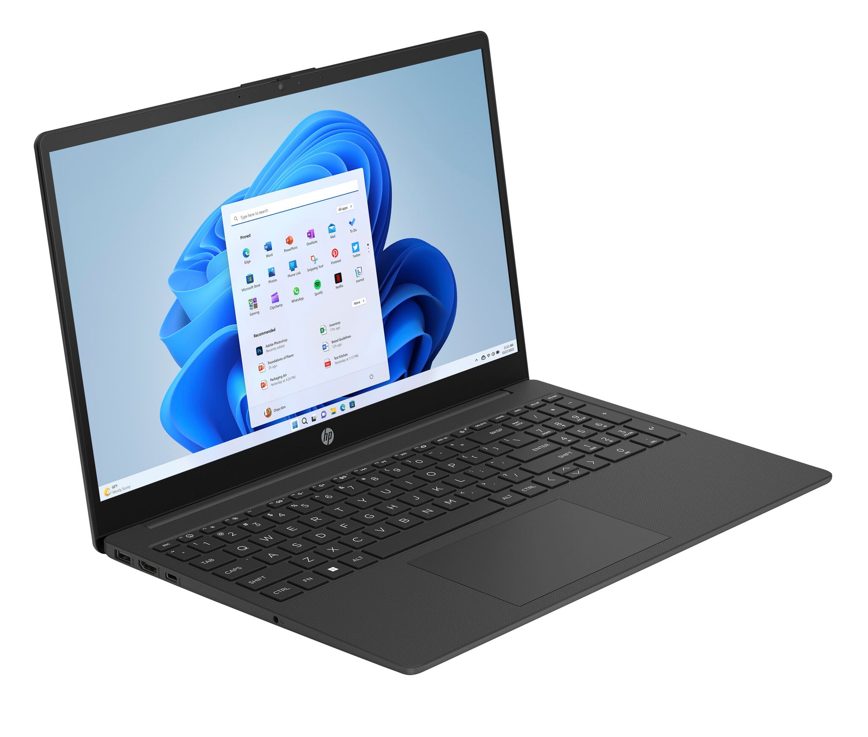 HP 15-fc0256nd Ryzen 5-5625U (Copilot) 16GB DDR4 1DM 3200 512GB PCIe ValueAMD Radeon Graphics 15.6 FHD (1920x1080) AG IPS 300 nits QWERTY AMD Ryzen™ 5 Laptop 39,6 cm (15.6