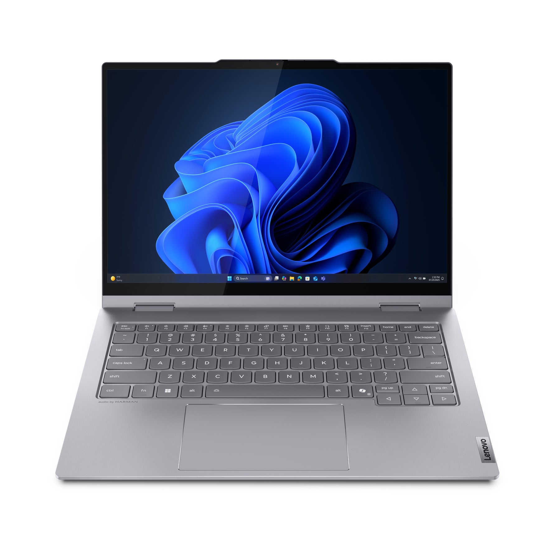 Lenovo ThinkBook 14 2-in-1 G5 IAU Intel Core Ultra 5 225U Hybride (2-in-1) 35,6 cm (14") Touchscreen WUXGA 16 GB DDR5-SDRAM 512 GB SSD Wi-Fi 6E (802.11ax) Windows 11 Pro US International Grijs