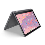 Lenovo Chrome 500e 2in1 G5 M89 MediaTek Kompanio 540 Chromebook 31 cm (12.2") Touchscreen WUXGA 8 GB LPDDR5x-SDRAM 64 GB UFS Wi-Fi 6E (802.11ax) ChromeOS Engels Grijs