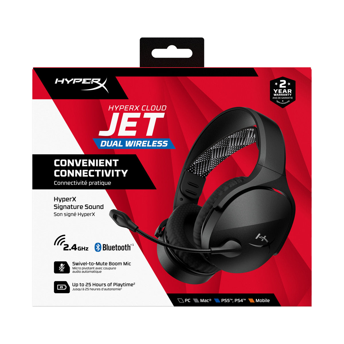 HyperX Cloud Jet - Wireless Gaming Headset (zwart)