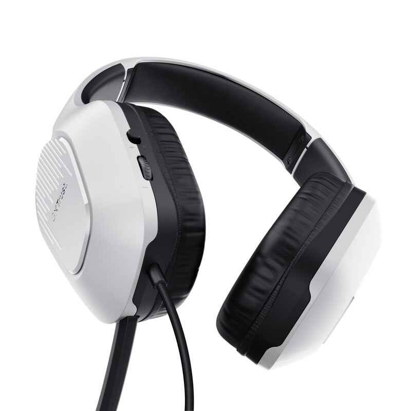 Trust GXT 415S Zirox Gaming Headset - Bedrade gamingheadset – Opklapbare microfoon – 50 mm drivers – Wit