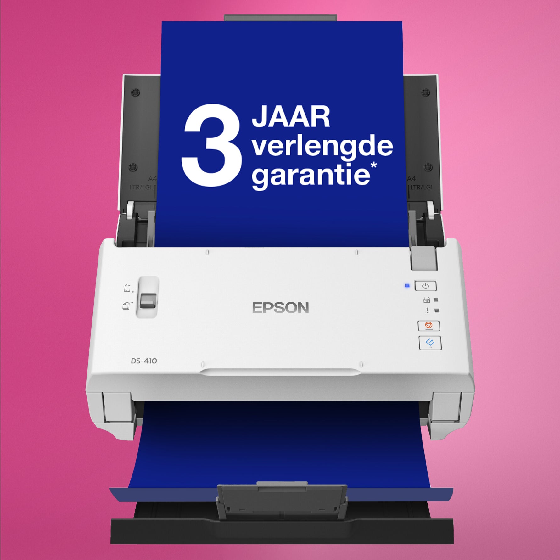 Epson WorkForce DS-410 compacte zakelijke sheet-fed A4-scanner met automatische documentinvoer voor 50 vellen en Document Capture Pro-software