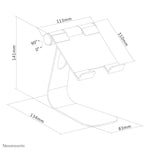 Neomounts DS15-050SL1 Tablet standaard tot 11" - opvouwbaar - universeel