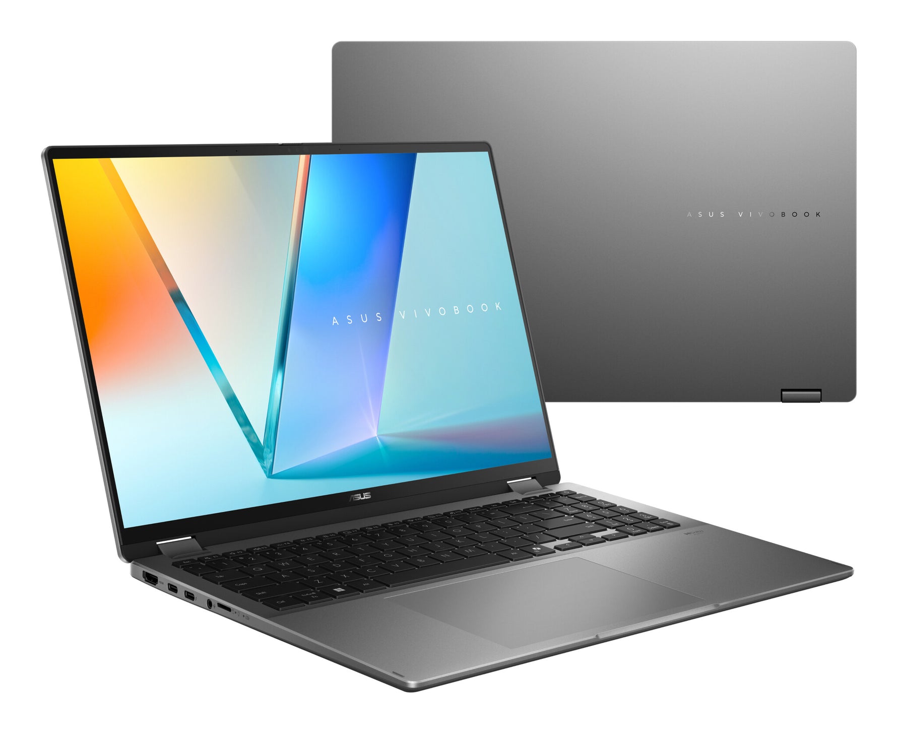 ASUS Vivobook 16 Flip TP3607SA-SI099W Copilot+ PC Intel Core Ultra 7 258V Hybride (2-in-1) 40,6 cm (16") Touchscreen WUXGA 32 GB LPDDR5x-SDRAM 1 TB SSD Wi-Fi 7 (802.11be) Windows 11 Home Nederlands Zwart, Grijs