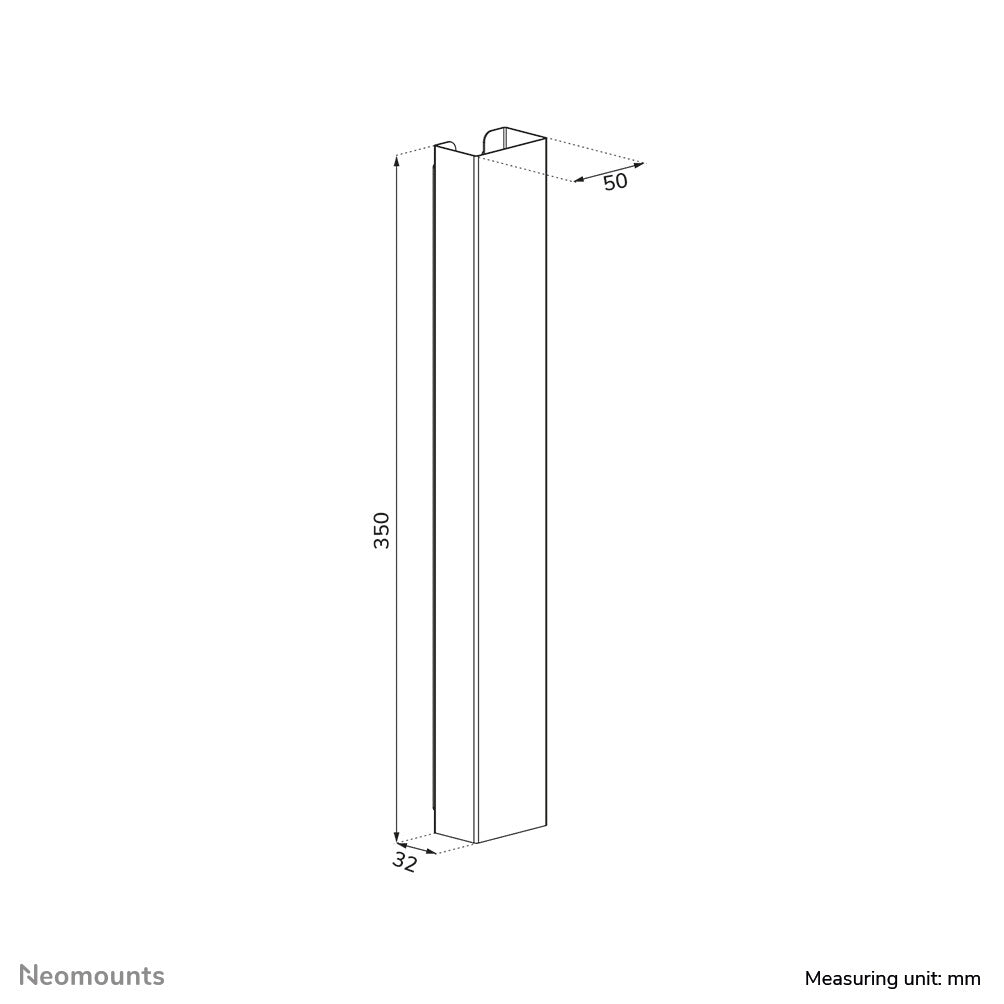 Neomounts ADS06-123WH Kabelgoot - magnetische bevestiging - universeel