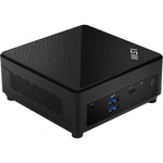 MSI Cubi 5 1M-498EU Intel Core 3 100U 8 GB DDR5-SDRAM 512 GB SSD Windows 11 Home Mini PC Zwart
