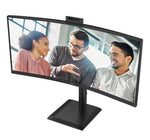 AOC E4 CU34E4CW computer monitor 86,4 cm (34") 3440 x 1440 Pixels UltraWide Quad HD LED Zwart