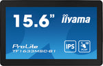 iiyama ProLite TF1633MSC-B1 computer monitor 39,6 cm (15.6") 1920 x 1080 Pixels Full HD Touchscreen Zwart