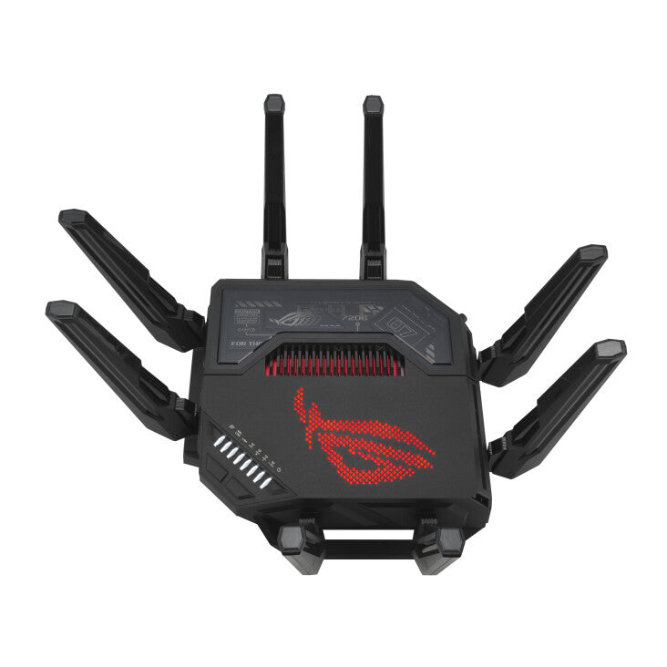 ASUS ROG Rapture GT-BE98 draadloze router 10 Gigabit Ethernet Quad-band (2.4 GHz / 5 GHz-1 / 5 GHz-2 / 6 GHz) Zwart