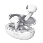 Trust Yavi Headset True Wireless Stereo (TWS) In-ear Oproepen/muziek USB Type-C Bluetooth Wit