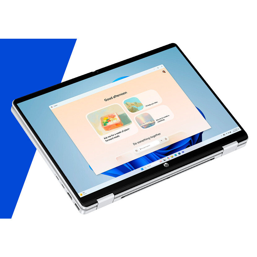 HP OmniBook 5 Flip 14-fp0255ndx 120U 35,6 cm (14") Touchscreen 2K 16 GB LPDDR5-SDRAM 512 GB SSD Wi-Fi 6 (802.11ax) Windows 11 Home Zilver QWERTY