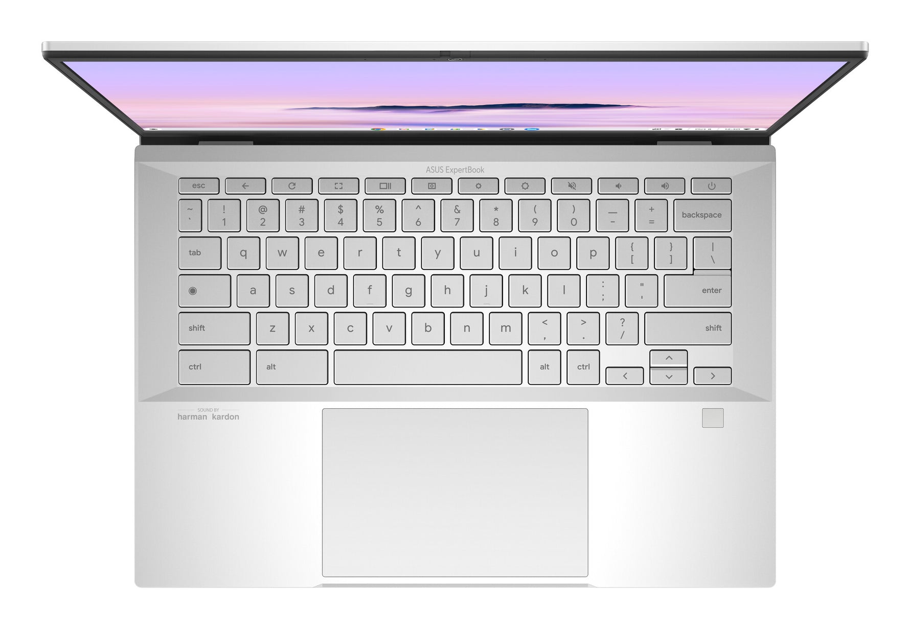 ASUS Chromebook Plus Enterprise CB54 CB5403CMA-QM0919 Intel Core Ultra 5 115U 35,6 cm (14") WQXGA 16 GB LPDDR5x-SDRAM 128 GB SSD Wi-Fi 6E (802.11ax) ChromeOS Belgisch Zilver