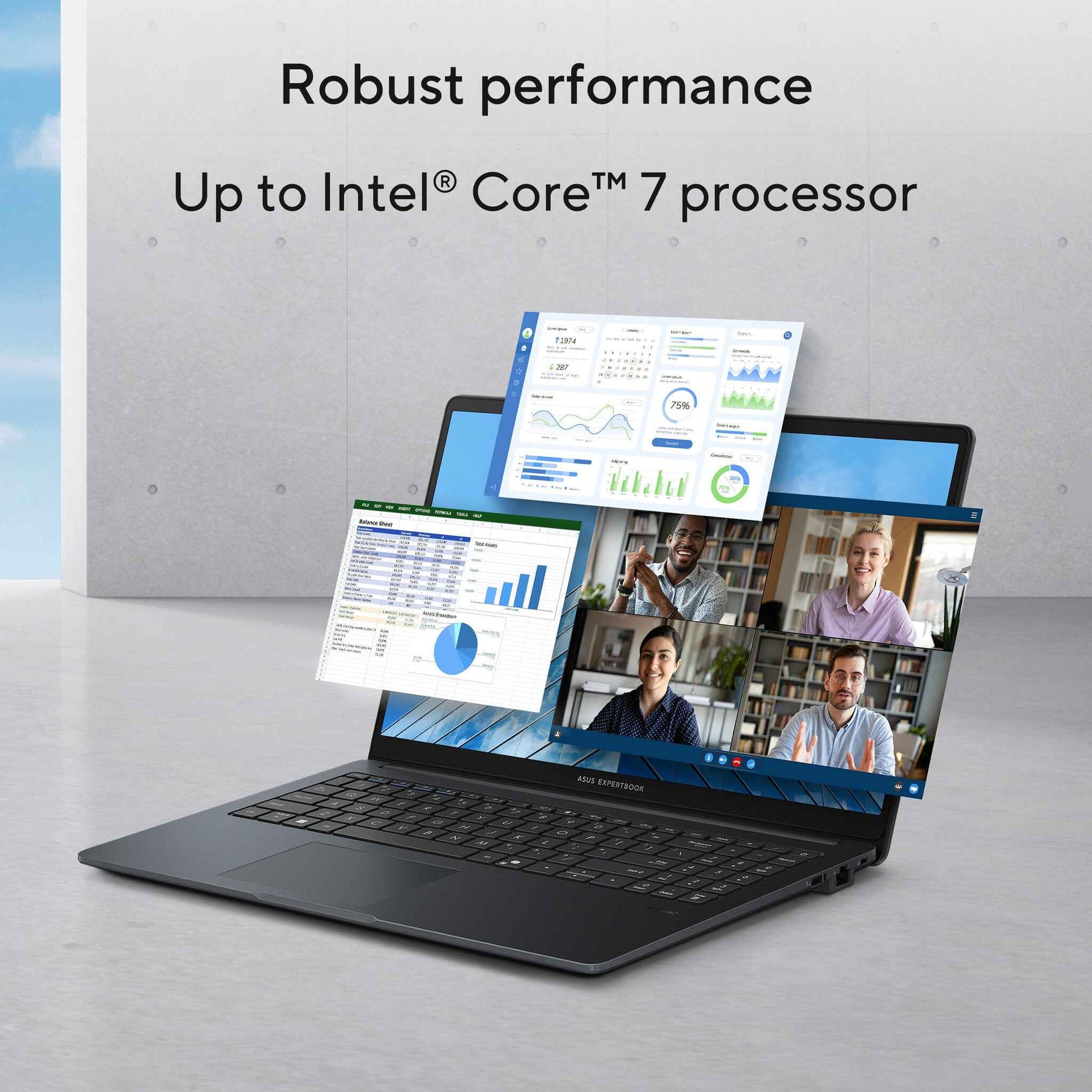 ASUS ExpertBook B1 B1503CVA-S77367X Intel Core 5 210H Laptop 39,6 cm (15.6") Full HD 16 GB DDR5-SDRAM 512 GB SSD Wi-Fi 6E (802.11ax) Windows 11 Pro US International Grijs