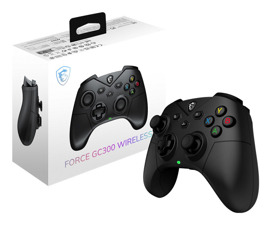 MSI FORCE GC300 WIRELESS Zwart USB 2.0 Gamepad Analoog PC