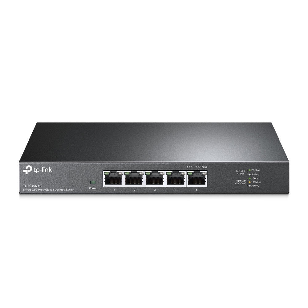 TP-Link TL-SG105-M2 netwerk-switch Unmanaged 2.5G Ethernet (100/1000/2500) Zwart